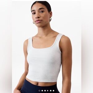 Athleta Light Gray Crop Tank